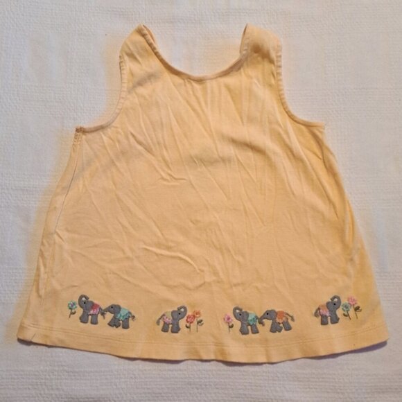 Gymboree girls 3T Summer Safari yellow tank top, has a few faint marks - Picture 1 of 5